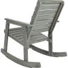 SAFAVIEH Outdoor Collection Alexei Ash Grey Rocking Chair(Ash Grey)