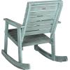 SAFAVIEH Outdoor Collection Alexei Ash Grey Rocking Chair(Chinese Blue)