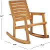 SAFAVIEH Outdoor Collection Alexei Ash Grey Rocking Chair(Teak)