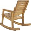 SAFAVIEH Outdoor Collection Alexei Ash Grey Rocking Chair(Teak)