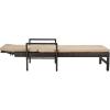 SAFAVIEH Outdoor Collection Alma Brown Rattan/Beige Cushion Adjustable Chaise Lounge Chair (PAT9000A)