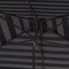 SAFAVIEH Outdoor Collection Athens Red 7 x 10 Ft Rectangular Auto Tilt Crank UV Protected Umbrella(Navy/White)