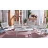 SAFAVIEH Outdoor Collection Blaze Coastal Natural Acacia Wood/Light Brown 5-Piece Coffee Set(Grey/Grey)