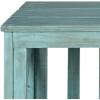 SAFAVIEH Outdoor Collection Branco White and Ash Grey Bench(Beach House Blue)