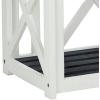 SAFAVIEH Outdoor Collection Branco White and Ash Grey Bench(Dark Slate Gray / White)