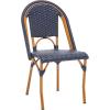 SAFAVIEH Outdoor Collection California Bistro Navy Side Chair Set of 2 (Fully Assembled)(Navy)
