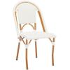 SAFAVIEH Outdoor Collection California Bistro Navy Side Chair Set of 2 (Fully Assembled)(White)