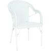 SAFAVIEH Outdoor Collection California Bistro Navy/White 36-inch Seat Height Armchair Set of 2 (Fully Assembled)(Baby Blue/White)