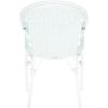 SAFAVIEH Outdoor Collection California Bistro Navy/White 36-inch Seat Height Armchair Set of 2 (Fully Assembled)(Baby Blue/White)
