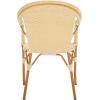 SAFAVIEH Outdoor Collection California Bistro Navy/White 36-inch Seat Height Armchair Set of 2 (Fully Assembled)(Natural)