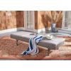 SAFAVIEH Outdoor Collection Cam Grey Brown Wicker/White Cushion Adjustable Chaise Lounge Chair, Black/Beige (PAT7501C)(Grey / Grey)