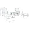 SAFAVIEH Outdoor Collection Chantelle Acacia Wood Woven Rattan 5-Piece Patio Set PAT7076B, Grey/Grey(Grey/Grey)