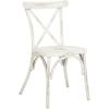 SAFAVIEH Outdoor Collection Elia Distressed White Stackable Chair (Set of 2)