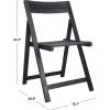SAFAVIEH Outdoor Collection Kerman Grey Wash 5-Piece Foldable Patio Dining Set (Fully Assembled)(Black)