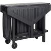 SAFAVIEH Outdoor Collection Kerman Grey Wash 5-Piece Foldable Patio Dining Set (Fully Assembled)(Black)