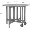 SAFAVIEH Outdoor Collection Kerman Grey Wash 5-Piece Foldable Patio Dining Set (Fully Assembled)(Grey)