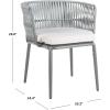 SAFAVIEH Outdoor Collection Kiyan Grey Rope Chair (Set of 2)