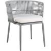 SAFAVIEH Outdoor Collection Kiyan Grey Rope Chair (Set of 2)