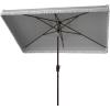 SAFAVIEH Outdoor Collection Milan Yellow 7 x 10 Ft Rectangular Auto Tilt UV Protected Umbrella(Grey)