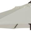 SAFAVIEH Outdoor Collection Ortega Auto Tilt Crank Umbrella(Beige)