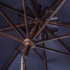 SAFAVIEH Outdoor Collection Ortega Auto Tilt Crank Umbrella(Navy)