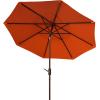 SAFAVIEH Outdoor Collection Ortega Auto Tilt Crank Umbrella(Orange)