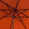 SAFAVIEH Outdoor Collection Ortega Auto Tilt Crank Umbrella(Orange)