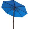 SAFAVIEH Outdoor Collection Ortega Auto Tilt Crank Umbrella(Pacific)