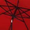 SAFAVIEH Outdoor Collection Ortega Auto Tilt Crank Umbrella(Red)