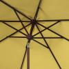 SAFAVIEH Outdoor Collection Ortega Auto Tilt Crank Umbrella(Yellow)