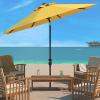 SAFAVIEH Outdoor Collection Ortega Auto Tilt Crank Umbrella(Yellow)