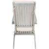 SAFAVIEH Outdoor Collection Palmdale Grey Solid Wood/Navy Cushion Chaise Lounge Chair (PAT7015B)(Grey/Beige)