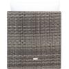 SAFAVIEH Outdoor Collection Pramla Grey Brown/White Cushion Settee with Storage Ottoman (Set of 2) PAT7515C(Grey Brown / White)