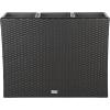 SAFAVIEH Outdoor Collection Rita Natural Woven Rectangular Flower Rack(Black)