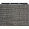 SAFAVIEH Outdoor Collection Rita Natural Woven Rectangular Flower Rack(Grey/Brown)