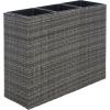 SAFAVIEH Outdoor Collection Rita Natural Woven Rectangular Flower Rack(Grey/Brown)