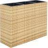 SAFAVIEH Outdoor Collection Rita Natural Woven Rectangular Flower Rack(Natural)