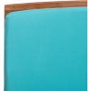 SAFAVIEH Outdoor Collection Rocklin Natural/ Green Cushion 4-Piece Conversation Patio Set(Natural/Aqua)