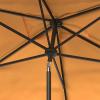 SAFAVIEH Outdoor Collection Venice Grey 7 x 10 Ft Rectangular Auto Tilt UV Protected Umbrella(Yellow)