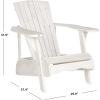 SAFAVIEH Outdoor Collection Vista Adirondack Chair(Antique White)