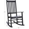 SAFAVIEH Outdoor Living Collection Shasta Rocking Chair(Black)