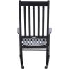 SAFAVIEH Outdoor Living Collection Shasta Rocking Chair(Black)