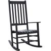 SAFAVIEH Outdoor Living Collection Shasta Rocking Chair(Black)