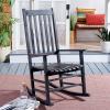 SAFAVIEH Outdoor Living Collection Shasta Rocking Chair(Black)