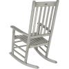 SAFAVIEH Outdoor Living Collection Shasta Rocking Chair(Grey)