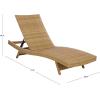 SAFAVIEH Outdoor Patio Furniture Collection – Alex Brown & Taupe Quick Dry Foam Lounger, Adjustable Outdoor Chaise, Modern Curved Design (PAT7545B)(Natural/Taupe)