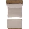 SAFAVIEH Outdoor Patio Furniture Collection – Drew Rattan Lounge Chair & Ottoman Set with Cushions, Fully Assembled (PAT7542)(Natural/Taupe)