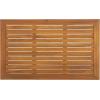 SAFAVIEH Outdoor Patio Furniture Collection Lynn Natural Brown Slatted Top Solid Wood Coffee Table (PAT7330A)