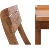 SAFAVIEH PAT7046A Outdoor Collection Walten Natural Flower Shelf 3-Piece Bistro Set(Natural)