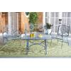 Safavieh 4 Piece Outdoor Collection Sophie Patio Set(Mossy Blue)